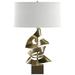 Gallery 24.7"H Modern Brass Twofold Table Lamp w/ Natural Anna Shade