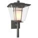 Beacon Hall 23.4"H Large Iron Outdoor Sconce w/ Opal and Clear Shade