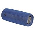 Manta Tragbarer Bluetooth Lautsprecher 2x5W – IPX4 Wasserdichter - Boombox FM/USB/Micro SD-Karte/AUX-in - Freisprecheinrichtung - Super Bass - Blau - SPK130GO-BL