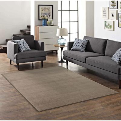 Teppich MY HOME "Kurzflor-Webteppich GRANADA 4800, uni Soft Touch", braun, B:150cm H:20mm L:150cm, Polypropylen, Teppiche, leichter Glanz, auch in rund, Wohnzimmer, Schlafzimmer, Kinderzimmer Image