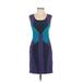 Cut25 Casual Dress - Sheath: Purple Color Block Dresses - Women's Size 0