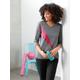 Funktionsshirt CATAMARAN "Funktions-Shirt" Gr. 44/46, bunt (grau, meliert, pink) Damen Shirts 3/4 Arm