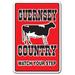 SignMission Guernsey Country Decal Plastic in Black/Red | 24 H x 18 W x 0.1 D in | Wayfair Z-A-1824-Guernsey Country