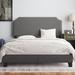 Three Posts™ Teen Ameer Standard Bed Wood/Upholstered/Linen in Black/Brown/Gray | Full | Wayfair DEC1940D6B5045B2B562C16698364F18