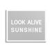 Stupell Industries Au-632-Canvas Look Alive Sunshine Simple Gray On Canvas by Lil' Rue Graphic Art Canvas in Gray/White | Wayfair au-632_cn_24x30