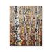 Stupell Industries Autumn Birch Trees Abstract Leaves by Jen Seeley - Wrapped Canvas Painting Canvas in White | 48 H x 36 W x 1.5 D in | Wayfair