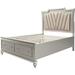 Rosdorf Park Queen Bed Upholstered/Faux leather in White | 63 H x 67 W x 91 D in | Wayfair 89088FABD05D471393E21FAB89B5986F