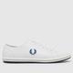 Fred Perry kingston trainers in white & blue