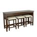 Lark Manor™ Counter Table W/3 Stools 4/Ctn Wood/Upholstered in Gray | 36.25 H x 19.75 W x 68.25 D in | Wayfair E2F5875DBFF040D198A45AE88533CEAB