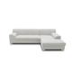 DOMO. Collection Ecksofa Tinos, L-Sofa, Eckcouch mit Schlaffunktion, Schlafsofa Couch, L-form, 273 x 157 cm in silber