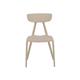 Lot de 2 chaises contemporaines en plastique durable beige