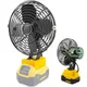 Ventilateur de chantier portable pour Dewalt 20V MAX batterie Eddie Ion d'avant volt DCB200 DCB201