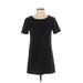 Gap Casual Dress - Shift Crew Neck Short sleeves: Black Print Dresses - Women's Size Small