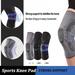 Naiyafly 1Pc Sports Knee Pads Support Nylon Fitness Knee Warp Running Basketball Compression Knee Patella Brace Sleeve Fitness Gear