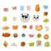 30Pcs Super Slow Rising Squeeze Fidget Toy Bun Phone Straps Stress Relief Toys for Adults Birthday Favors for Kids