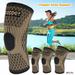 Fyeme Knee Pad Compression Leg Sleeves Copper Fiber Elastic Knee Pads Fitness Compression Knee Support Sleeve Arthritis Pain Relief Fitness Cycling Running Knee Pads