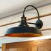 Dorado 18-in. W Metal Bronze Farmhouse Barn Motion Sensor Dusk to Dawn Outdoor Wall Light
