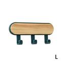 Wooden Self-adhesive Hooks Wall-Mounted Rack Hanger Hanging TOP Home Decor T2R9