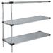 24 Deep x 36 Wide x 63 High 3 Tier Solid Stainless Steel Add-On Shelving Unit