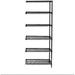 18 Deep x 54 Wide x 74 High 6 Tier Black Add-On Shelving Unit