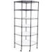 Corner Shelves Storage Racks and Shelving 6 Tier Metal Garage Storage Kitchen Storage Racks Storage Shelves Heavy Duty Storage Shelves for Garage Multipurpose Heavy Duty Metal Mesh