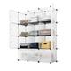 Kepooman 12-Cube Storage Shelf Cube Shelving Bookshelf Toy Organizing Closet Cabinet White