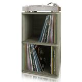 WAY BASICS 2-Shelf Cube Book Case Vintage Vinyl Record Album (Fits Up To 170 LP)