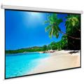 100 inch Pull Down Projector Screen Manual 4:3 Ceiling Wall Mount White Portable Projection Screen for Indoor Movie Home Theater Office