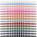 720 Pieces 30 Sets Medium Square False Nails Artificial Fake Nails Ballerina Coffin Press on Nails Solid Color Glossy Fake Nails Full Cover False Nails Tips for Women Girls DIY (Elegant Colors)