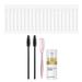 Lomubue 1 Set Eyebrow Dye with Brow Comb Brush Cleaning Swab Waterproof Long Lasting Fade Resistant Professional Brow Tinting Kit 2-in-1 Semi-Permanent Lash Brow Coloring Kit Salon Use