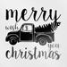 Transparent Decal Stickers Of Wish You Merry Christmas (Black) Premium Waterproof Vinyl Decal Stickers For Laptop Phone Accessory Helmet Car Window Mug Tuber Cup Door Wall Decoration ANDVER1f85734BL