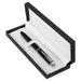 Uxcell Black Ink Ballpoint Pen Business Metal Pen 0.5mm Point with Gift Box Professional Black Silver