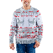 Men's Grey Humping Reindeer Ugly Christmas Sweater