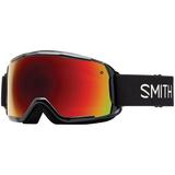 Smith Optics Grom Youth Snowmobile Goggles - Black / Red Sol-X Mirror / One Size