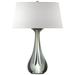 Lino 25.3" High Vintage Platinum Table Lamp With Flax Shade