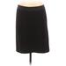 Kenneth Cole REACTION Casual Sheath Skirt Knee Length: Black Print Bottoms - Women's Size 10