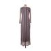 Kendall & Kylie Cocktail Dress - Maxi: Purple Stripes Dresses - Women's Size 0