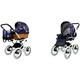 BabyLux ALU 2in1 Stroller for Toddlers – Pushchairs & Prams – Baby Stroller Pushchair for Newborn and Toddler – Baby Newborn Pram – 59x105x125cm – Max 15kg – Royal Magnolia White Frame