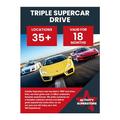 Activity Superstore Triple Supercar Drive Gift Experience Voucher, Available at 35+ UK Locations, 18-month Validity, Experience Days, Driving Gifts, Track Days, Birthday Gifts