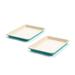 GreenLife Healthy Ceramic Nonstick Sheet, 9" X 7" Toaster Oven Cookie Sheet Baking Pan Set, Turquoise Aluminum in Gray | 7 W x 9 D in | Wayfair