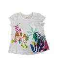 Catimini Girls White Camel Print T-Shirt - 3 Years