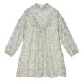 Chloe Girls Green Marble Print Dress - 5 Years