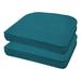 Bungalow Rose Outdoor Rounded Dining Seat Cushion, Polyester in Blue | 2.5 H x 21 W x 18.5 D in | Wayfair 2CD877517A624E00AABABBD30744AD00