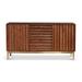 Everly Quinn Carlotte 62" Solid Wood Sideboard Wood in Brown | 32 H x 62 W x 20 D in | Wayfair CD768B0C959D463A803E1423F62AE9CC