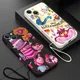 Coque de téléphone Alice au pays des merveilles Cheshire Cat coque pour iPhone 11 15 Pro Max 7 8