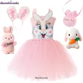 Costume de cosplay de lapin en peluche pour filles oreille de lapin de Pâques bande de sauna nœud