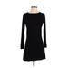 Lulus Casual Dress - Mini: Black Solid Dresses - Women's Size Small