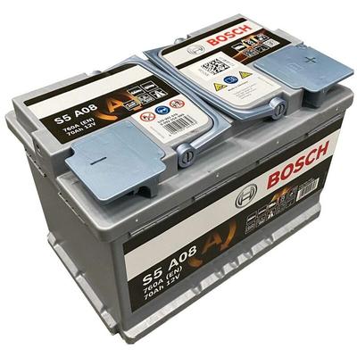 Bosch - S5 A08 Autobatterie agm Start-Stop 12V 70Ah 760A inkl. 7,50€ Pfand