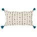 Rizzy Home Hand-crafted Tassel Striped Throw Pillow