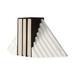 3D Modern Stepped Triangle Marble Bookends - 9.25" H x 5.25" W x 7" D